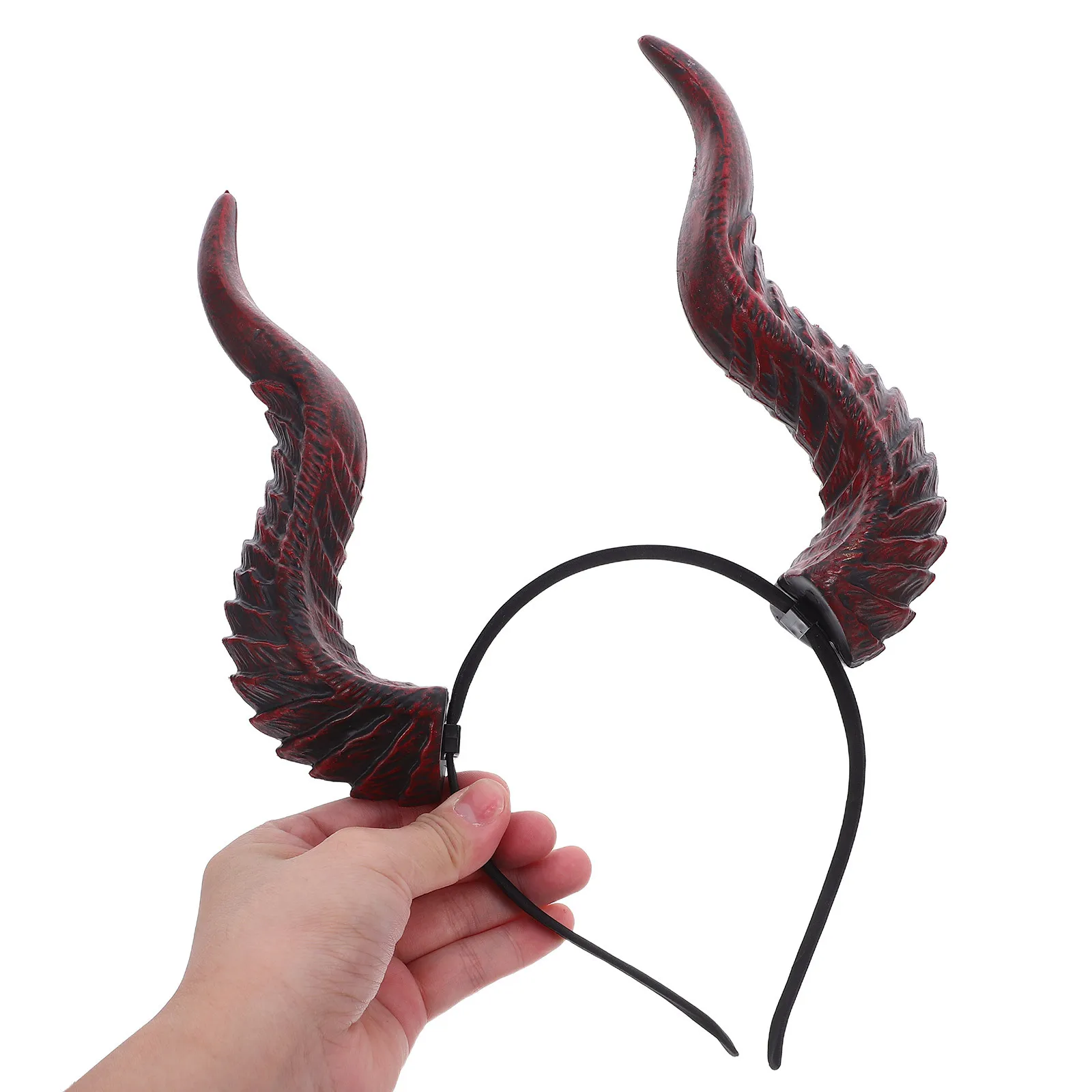

1pcs Demon Horns Headband Adjustable Resin Halloween Cosplay Costume Party Masquerade Festival Decorations Animal Ears Hair