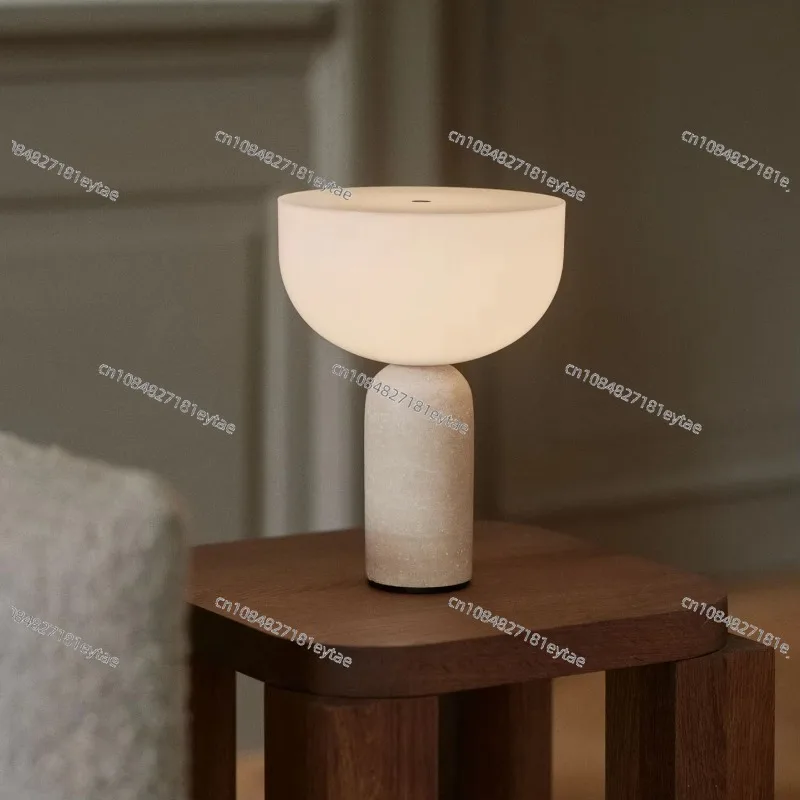 Cordless Rechargeable Light Emitting Diode Desk Lamp Modern Marble Touch Dimmable USB Rechargeable Battery