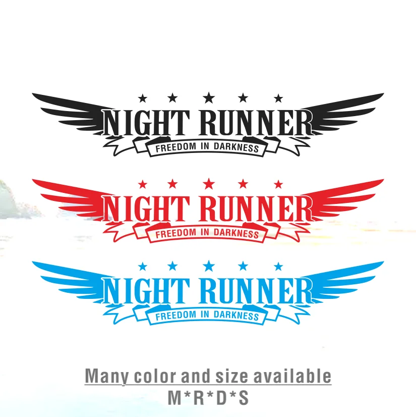 Car Decorations Windshield Stickers Auto Rear Window Accessories JDM Night Runner Vinyl Decals for Ford BMW E46