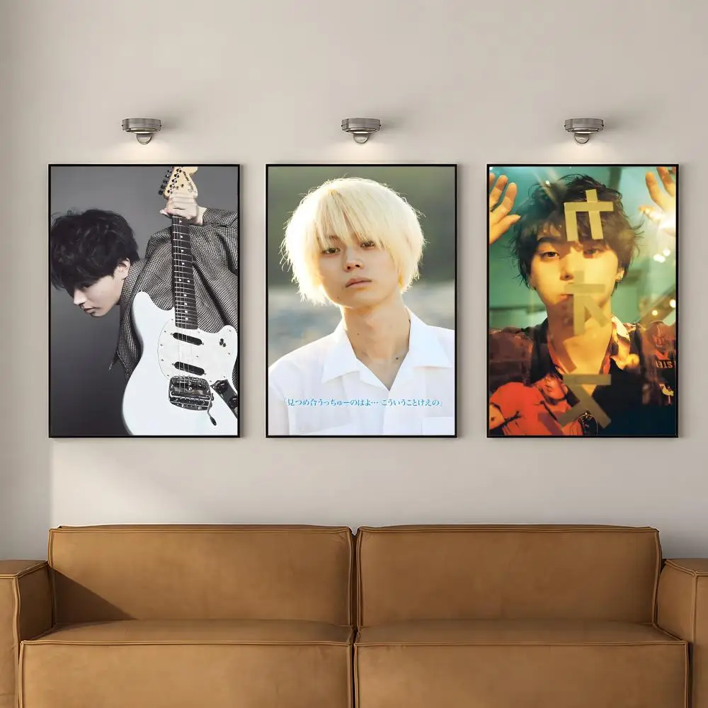 Actor S-Suda Masaki star Poster PP Self Adhesive Decorative Poster Waterproof Waterproof for Apartment Bedroom