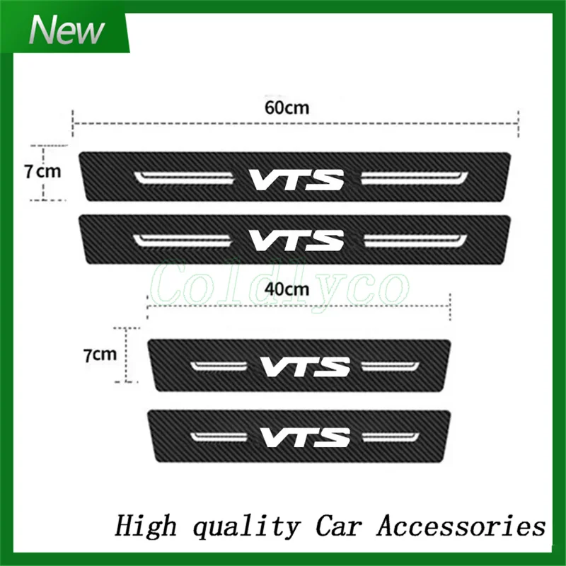 Car Door Sill Protector Threshold Sticker Rear Trunk Bumper Guard Decals for Citroen VTS 2021 2020 2019 2018 2017 2016 2015