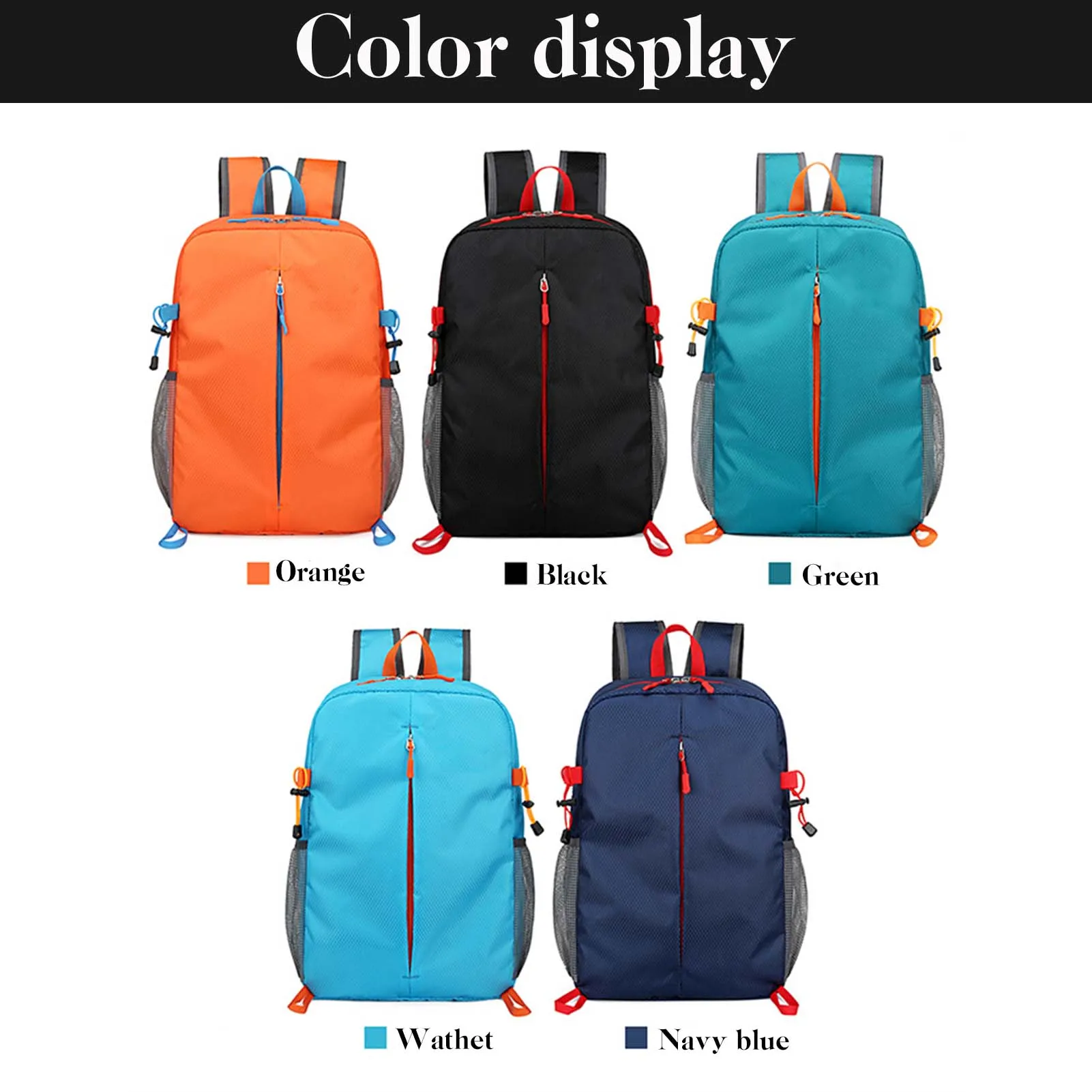 Fashion Simple Backpack For Outdoor Multipurpose Folding Fitness Bag For Workout Lightweight Large Capacity Backpack Student Bag