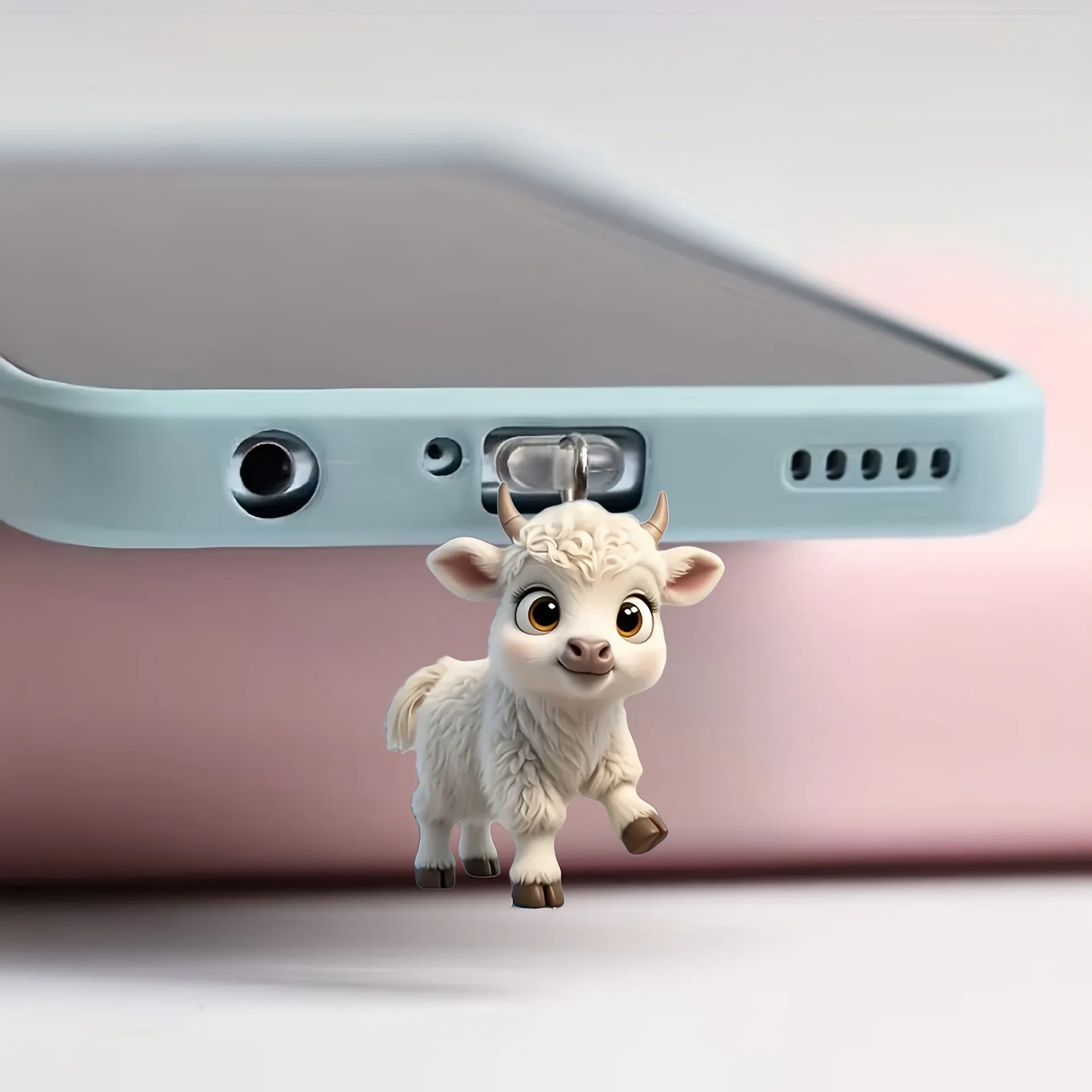 

Sheep Pendant Dust Plug Decorative 2d Acrylic Dust Plug Type-C Dust Plug Universal For Type-C Connector Connector