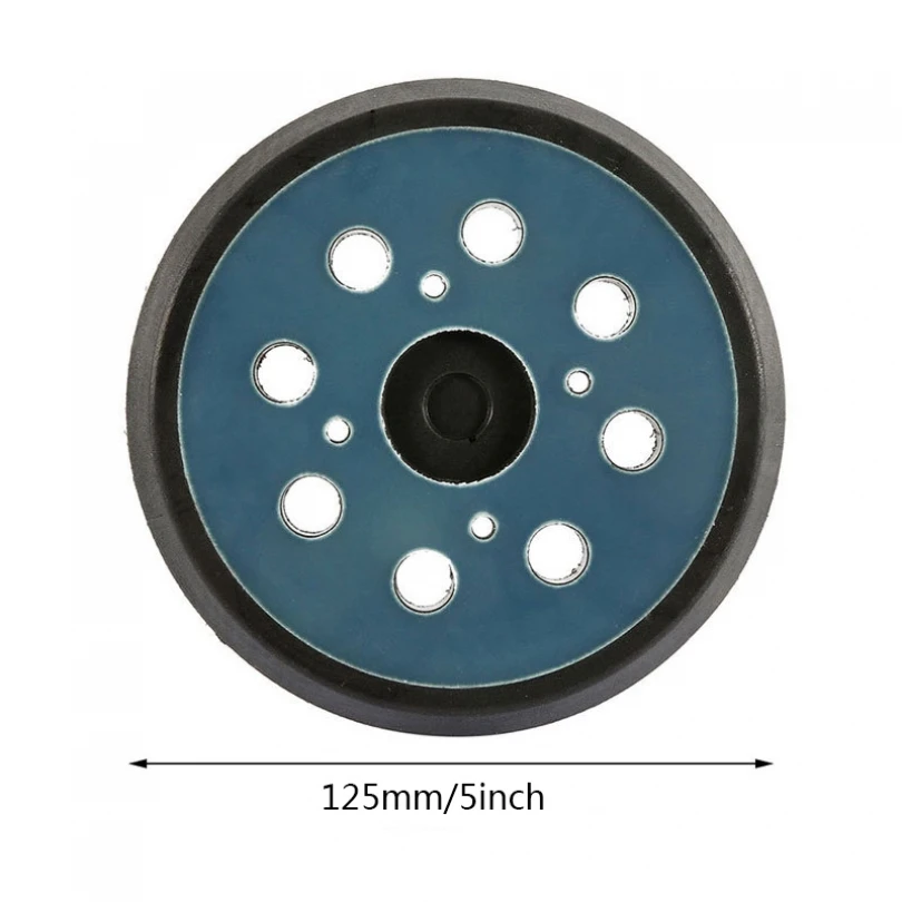 5 pollici 125 MM 8 fori Back-up platorello abrasivo 3/4 chiodi Hook Loop levigatrice platorello per MT922 MT924 levigatrice elettrica Makita-orbitale