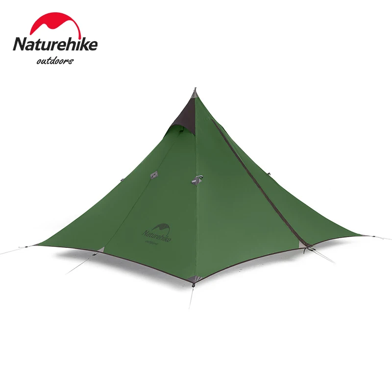 Naturehike 1 Person Tent Pyramid Tent Double Layer Waterproof Tent Ultralight Tent Beach Sun Protection Canopy Camping Tent