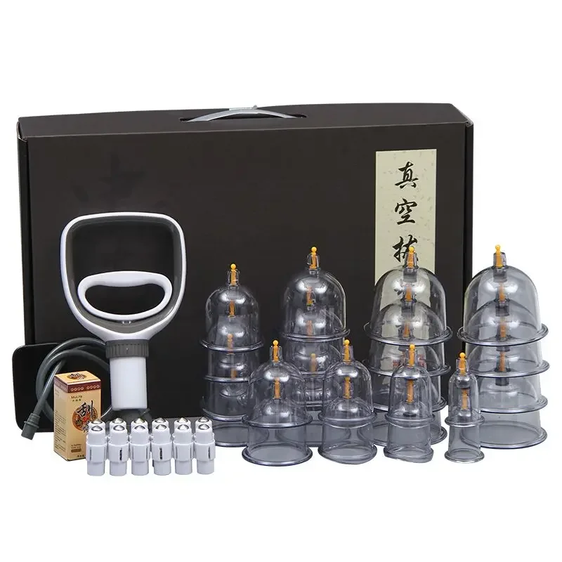 

24 Cans For Massage Vacuum Cupping Set Chinese Medicine Physiotherapy Cellulite Body Cups Cupping Therapy Heathly Care Diabetes