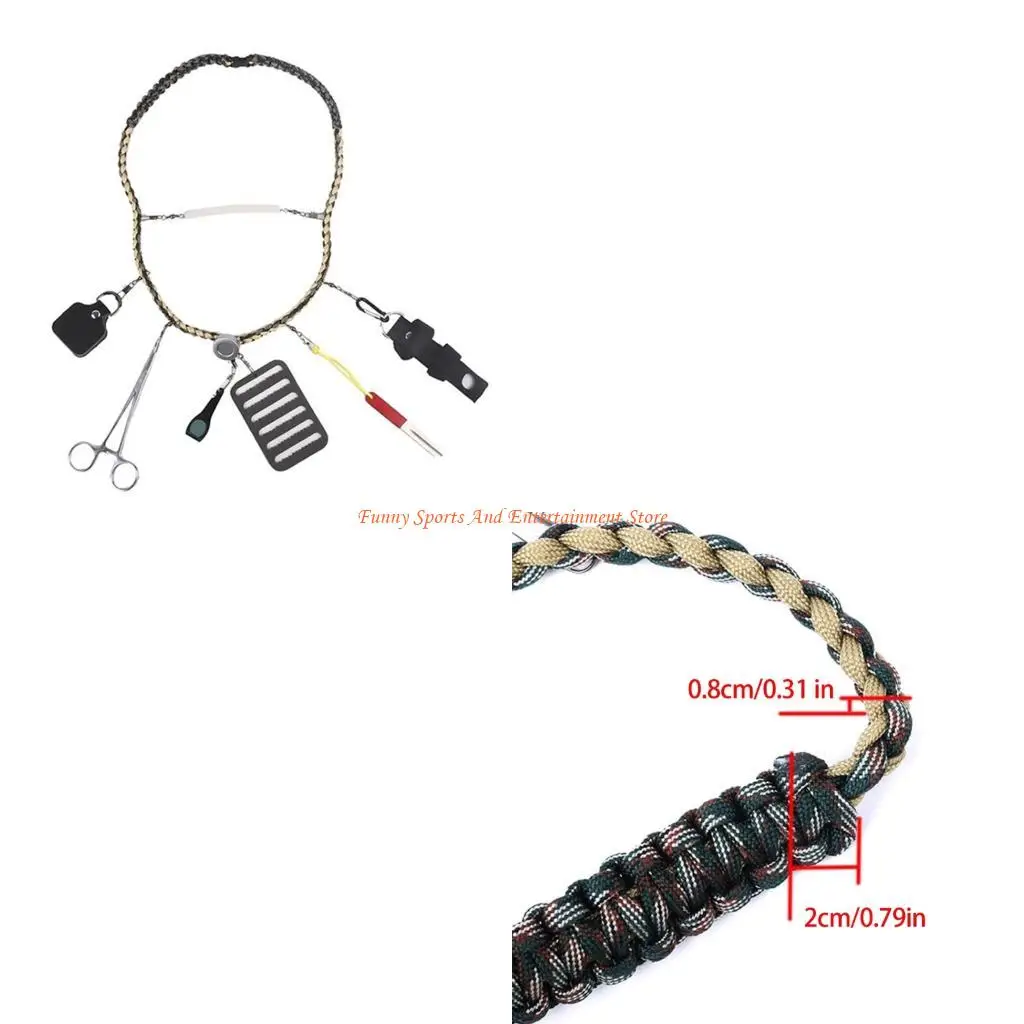 

C4DE Fishing Gear Equipment Fly Fishing Accessories Fishing Tool Holder Lanyard