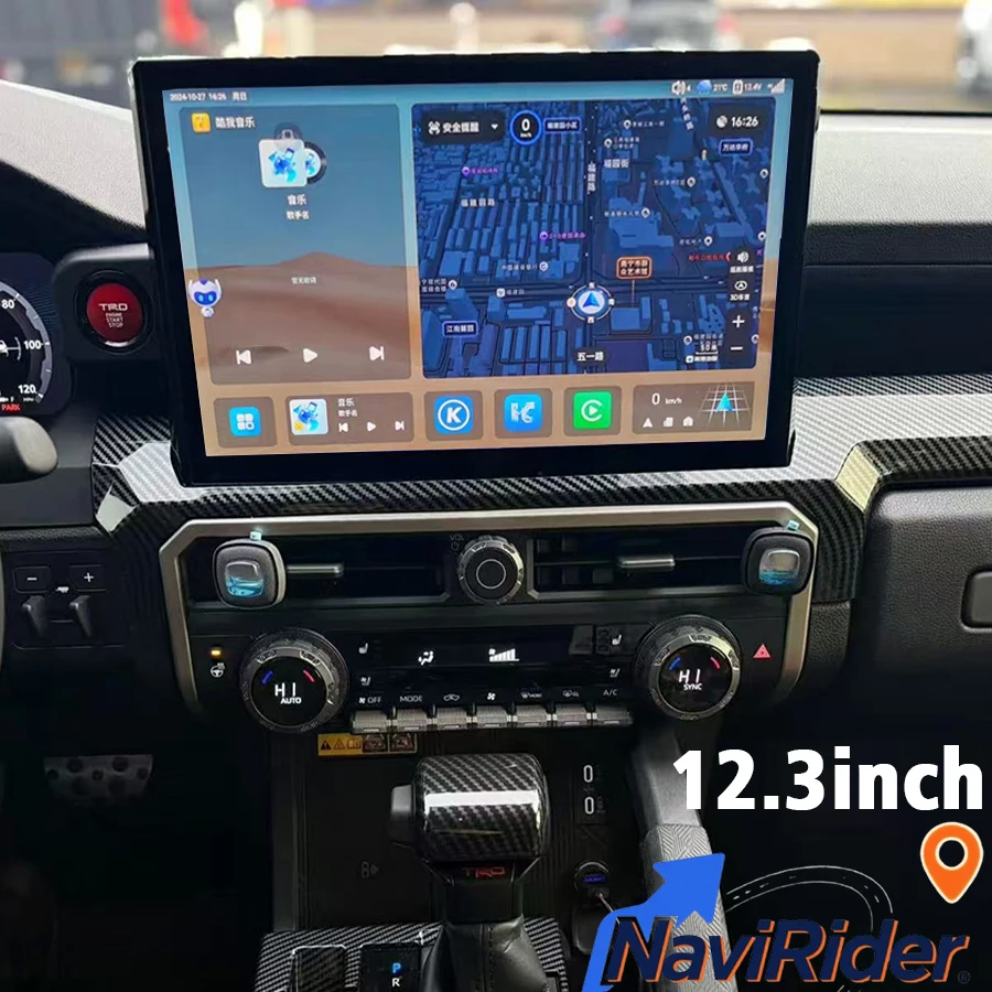 

Для TOYOTA TACOMA 2024, чтобы подарить автомобильный радиоприемник, мультимедийный видеоплеер, Carplay, навигация, GPS, стерео аудио, 12,3-дюймовый экран Android