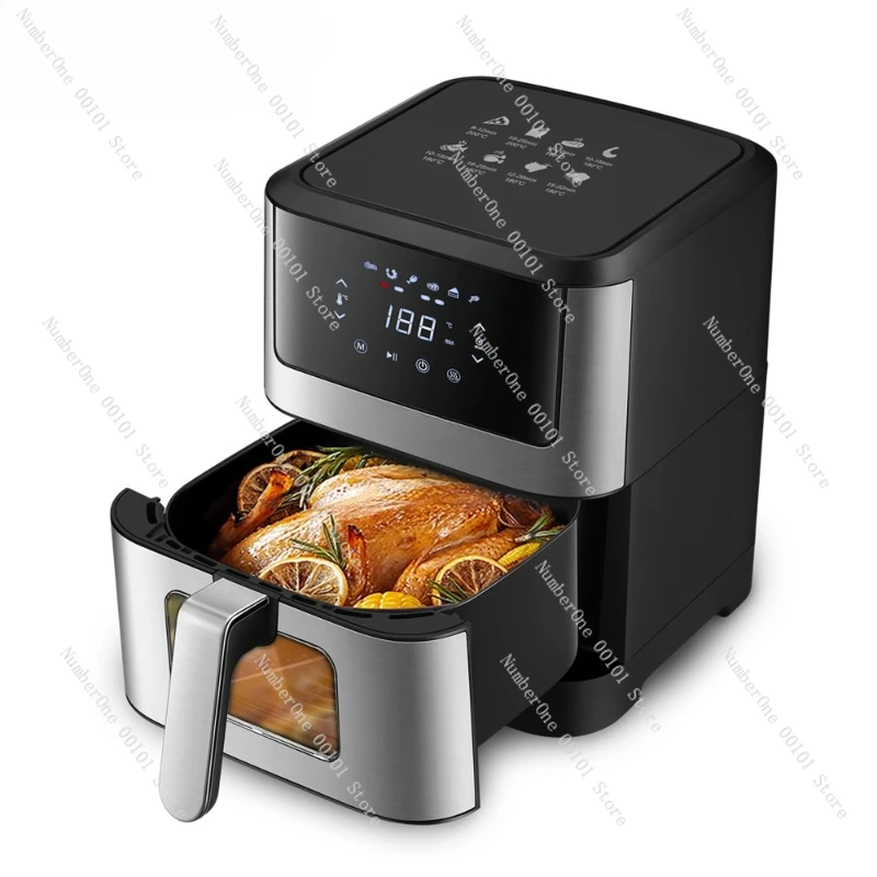 Smart Air Fryer 6L without Oil with LED Touchscreen Electric Deep Fryer Oven Nonstick Basket Kitchen Cooking Sonifer