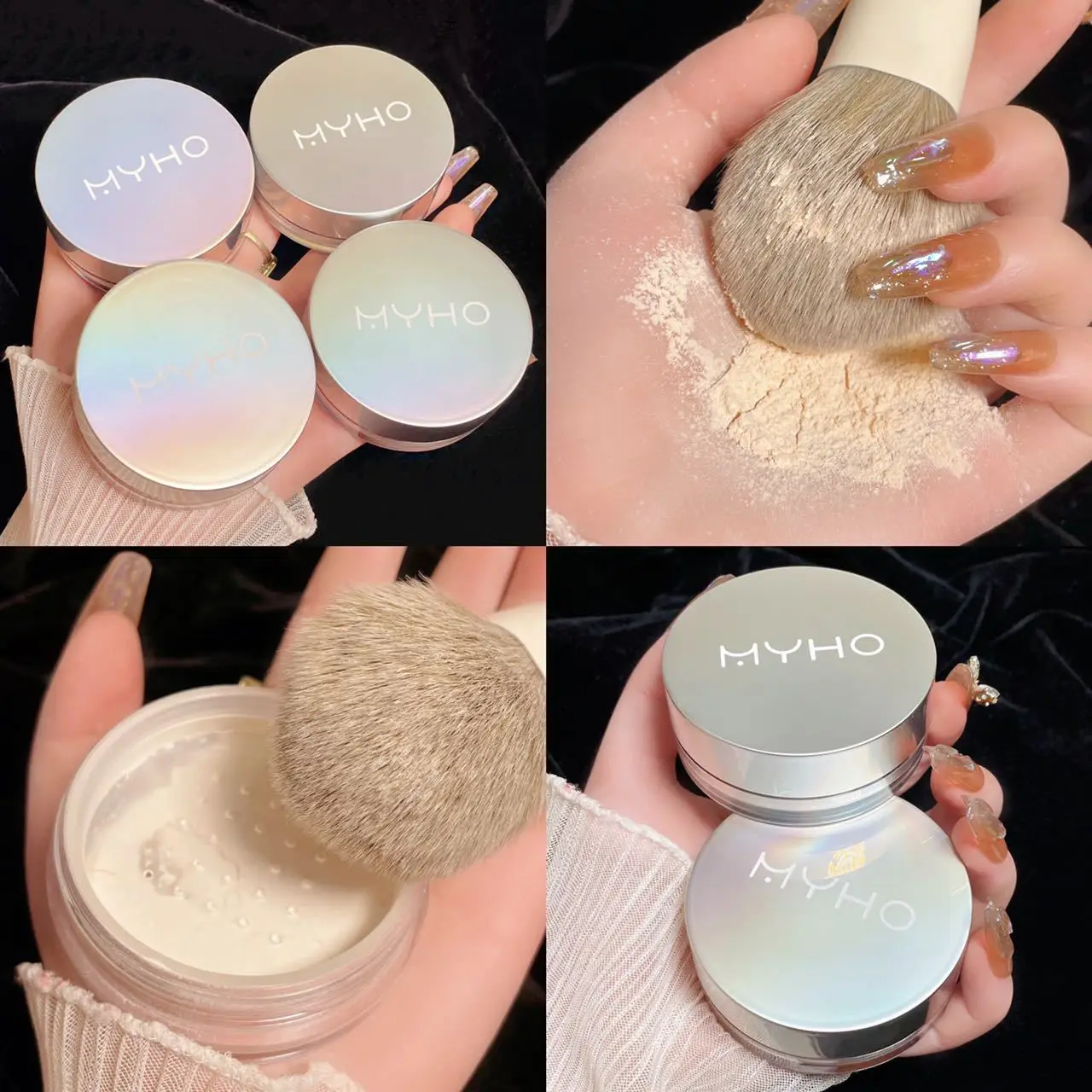 Affordable Honey Loose Powder for Oil Control Long-Lasting Set Makeup Concealer Card Student Dry Skin Care Dry Oil Skin Loose Po