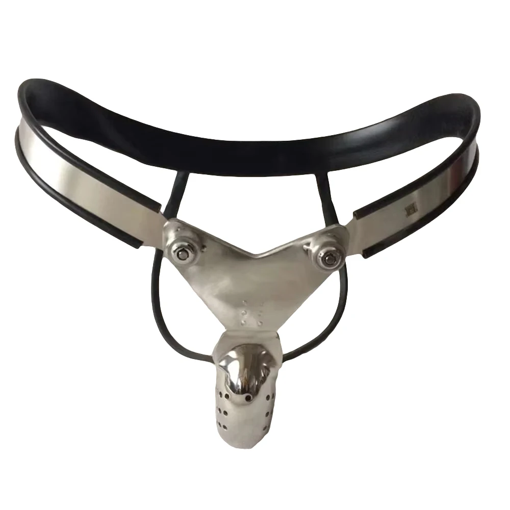 Male Chastity Belt Stainless Steel Cock Cage Lockable Penis Restraint Device Anti Cheating Sex Toys For Men Gay