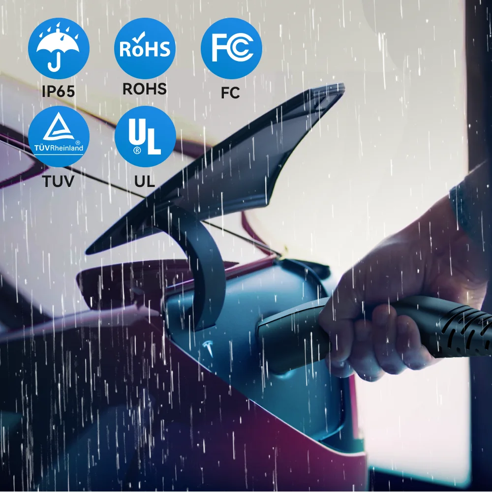 Khons Tesla Charger Level2 EV Charger 220V 7kW 32A connettore NEMA 14-50 Plug 16FT TPU Cable WIFI/APP con modelli 3/Y/S/X