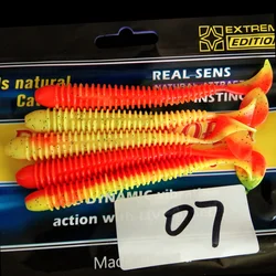 5pcs 11cm/5g 10cm/4.3g Lure Shad Swimbait Vibro Fat Artificial Soft Silicone Bait Leurre Souple Pesca Shrimp Smell pike Bass