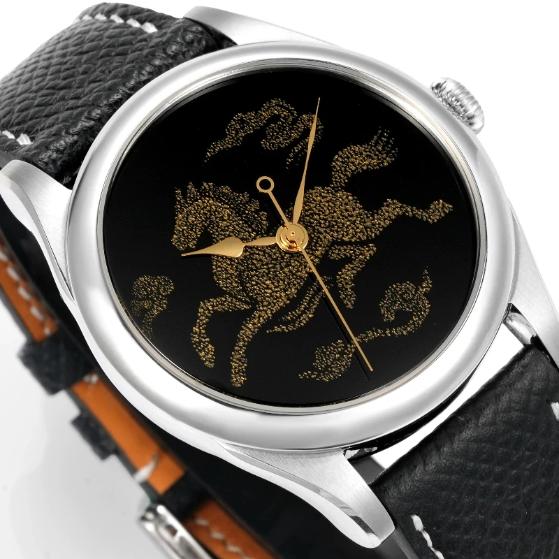 Huasuo, Galloping Horse, Gold Craft Mechanical Watch, Light Luxury Business Fashion High-end Men's Mechanical Watch