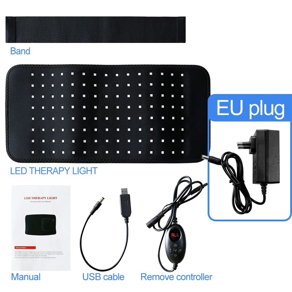 3-in-1 LED Infrarot-Lichttherapie Körperpad Tragbare Wickelauflage für Rücken Schulter Taille 660&850 NM Infrarotlicht Gewichtsreduktionsgerät – Detail 18