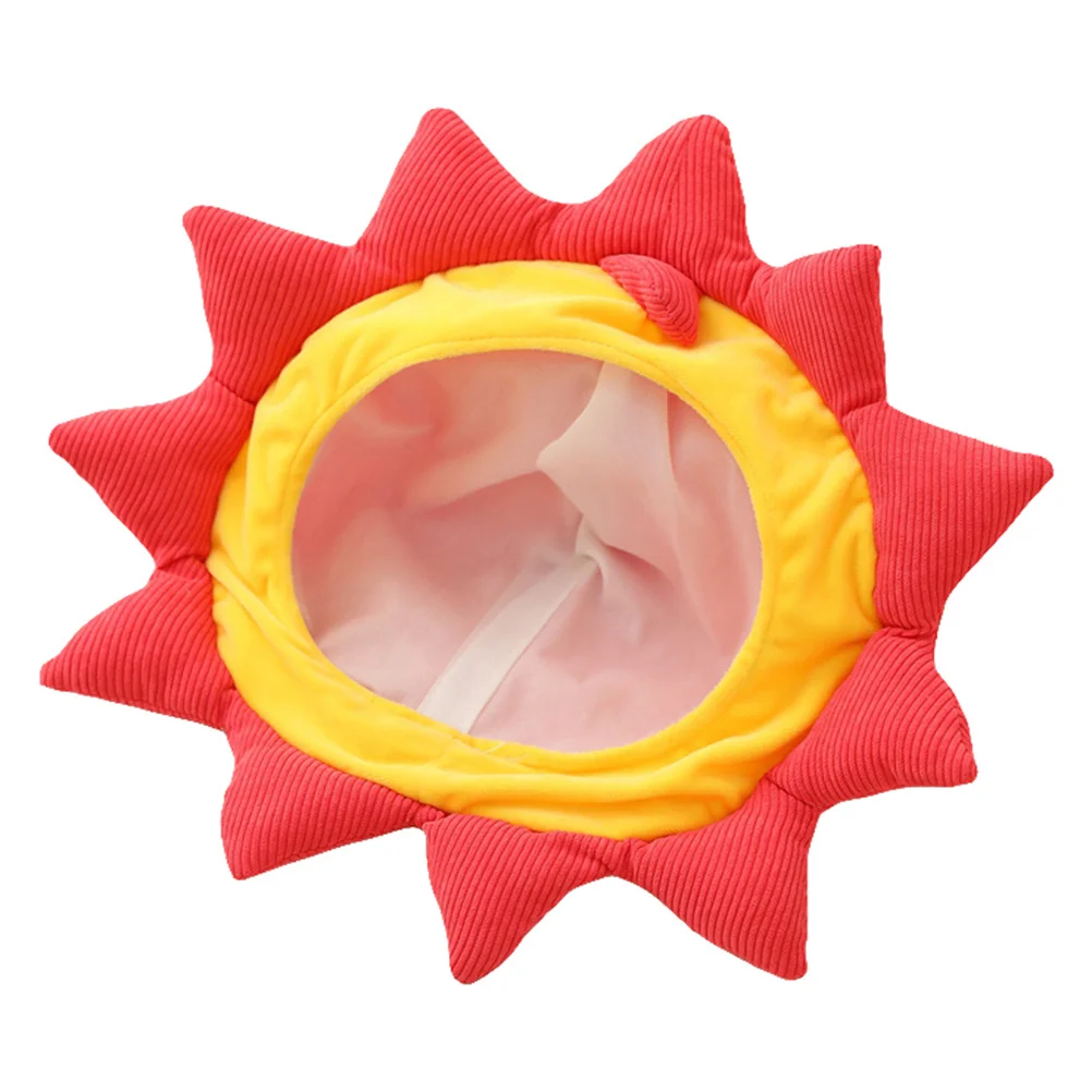 1 قطعة قبعة عباد الشمس تصميم أنيق على شكل رأس الأسد زي إبداعي دعامة لحفلة الهالوين ملحقات صور قبعة كرتونية عباد الشمس