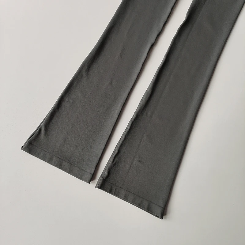 Hochtaillierte Kompressionshose ohne unangenehme Linien, leicht ausgestellte Yoga-Outdoorkleidung, nahtlose elastische Fitnesshose, Lifting-Leggings – Detail 10