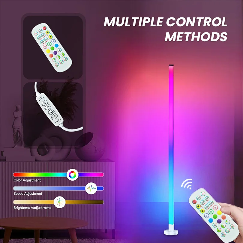 האוריות הרגליות LED מודרניות עם בקרת אפליקציה – סקירה מפורטת של מזגן 59 אינץ' עם סינכרון מוזיקלי