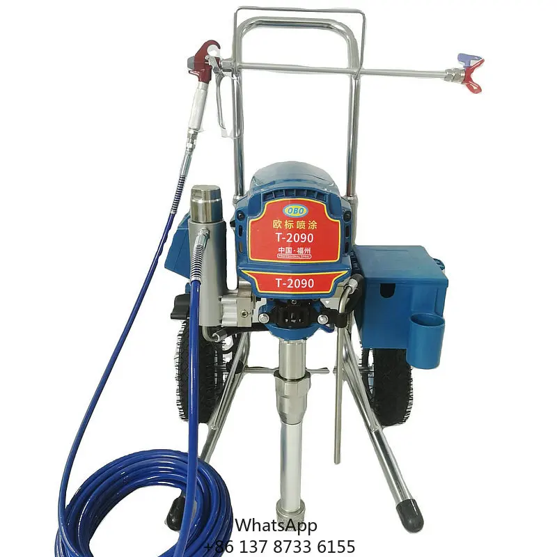 T-2090 Portable High Quality Piston Type Electric Airless Spray Gun High Efficiency Airless Paint Spray Machine For Latex Paint