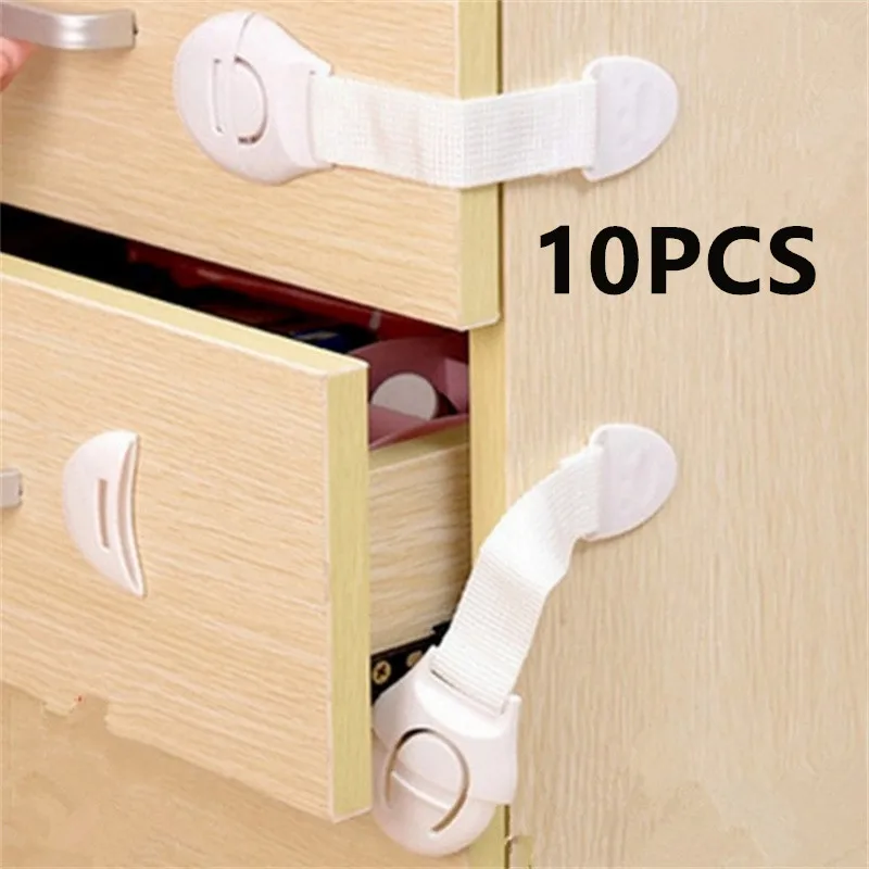 1/2/10/20pcs Kids Safety Door Lock Child Safety Cabinet Lock Baby Proof Security Protector Drawer Door Cabinet Lock Protection