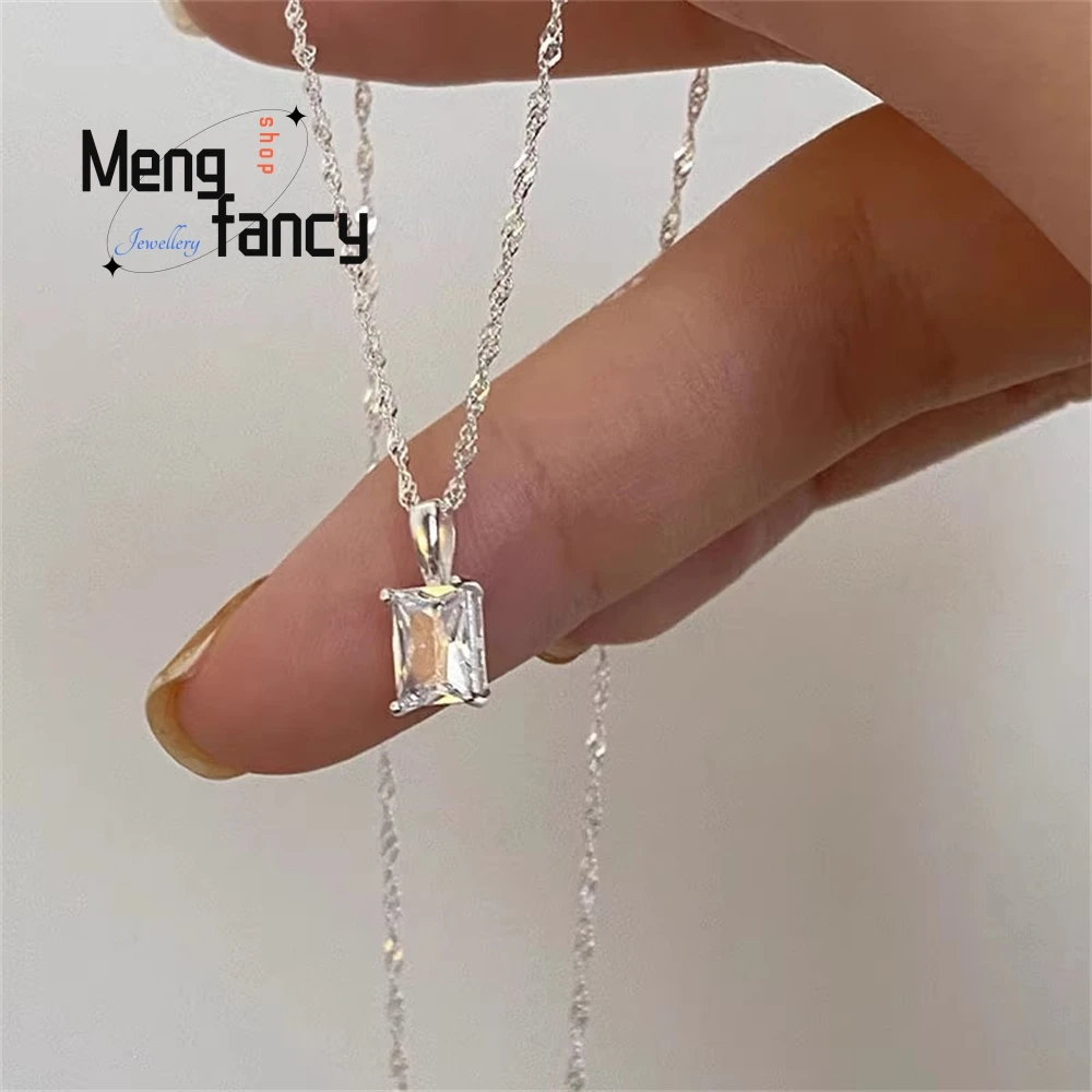 

A Niche Design With A Light Luxury And High-end Feel Zircon Necklace, Versatile Dopamine Collarbone Chain Fashion Jewelry Luxury