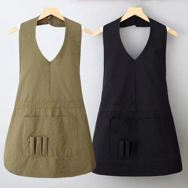 Tooling Apron Kitchen Household Anti Fouling Wear Resistant Summer Thin Anti Splashing Water Apron Work Clothes Breathable