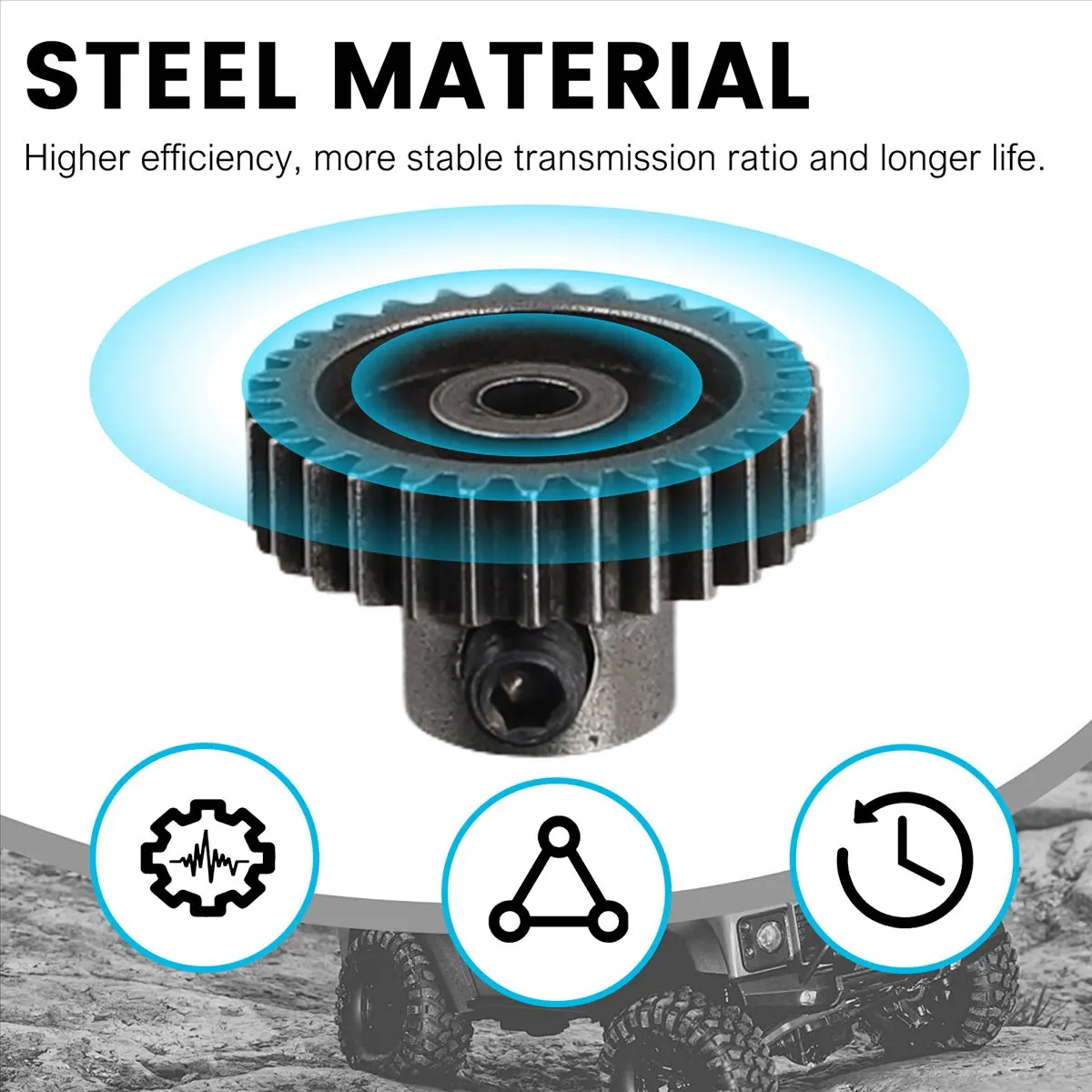 ABST , 10 11184 Steel Metal Spur Different Main Gear 17T/21T/23T/26T/29T/64T Motor Pinion Gears