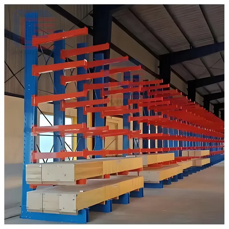 ISO Certified Heavy Cantilever Racking System Industrial Steel Storage Rack for Pipe Lumber Warehouse
