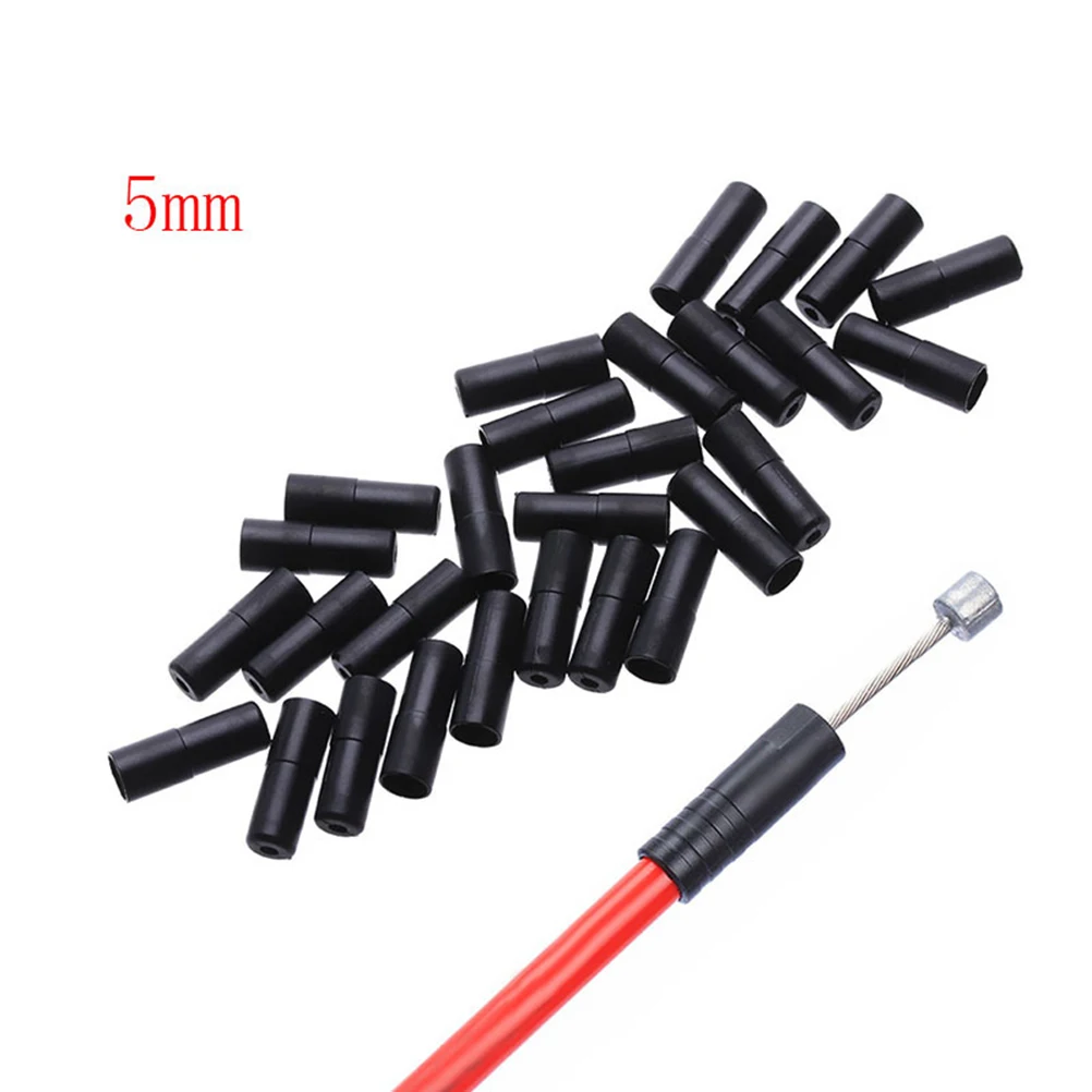 

200 Pcs Bike Cable End Cap Plastic Brake Tip Fray Protection Wire Adjustment Durable Replacement Derailleur System