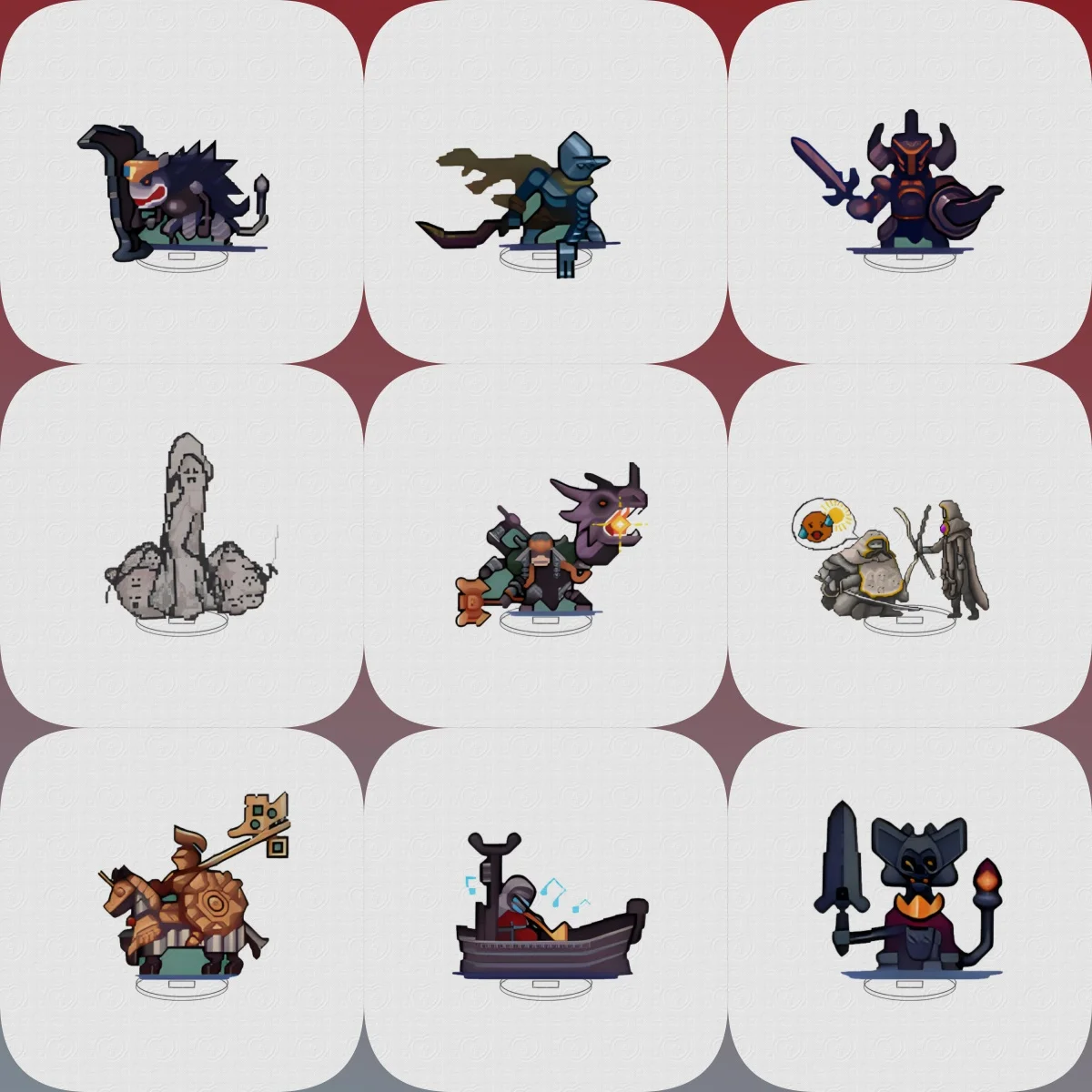 10 سنتيمتر شعبية الظلام الخيال آر بي جي لعبة الاكريليك حامل نموذج تأثيري شخصيات حلية اكسسوارات السلع جمع هدايا عيد الميلاد #1