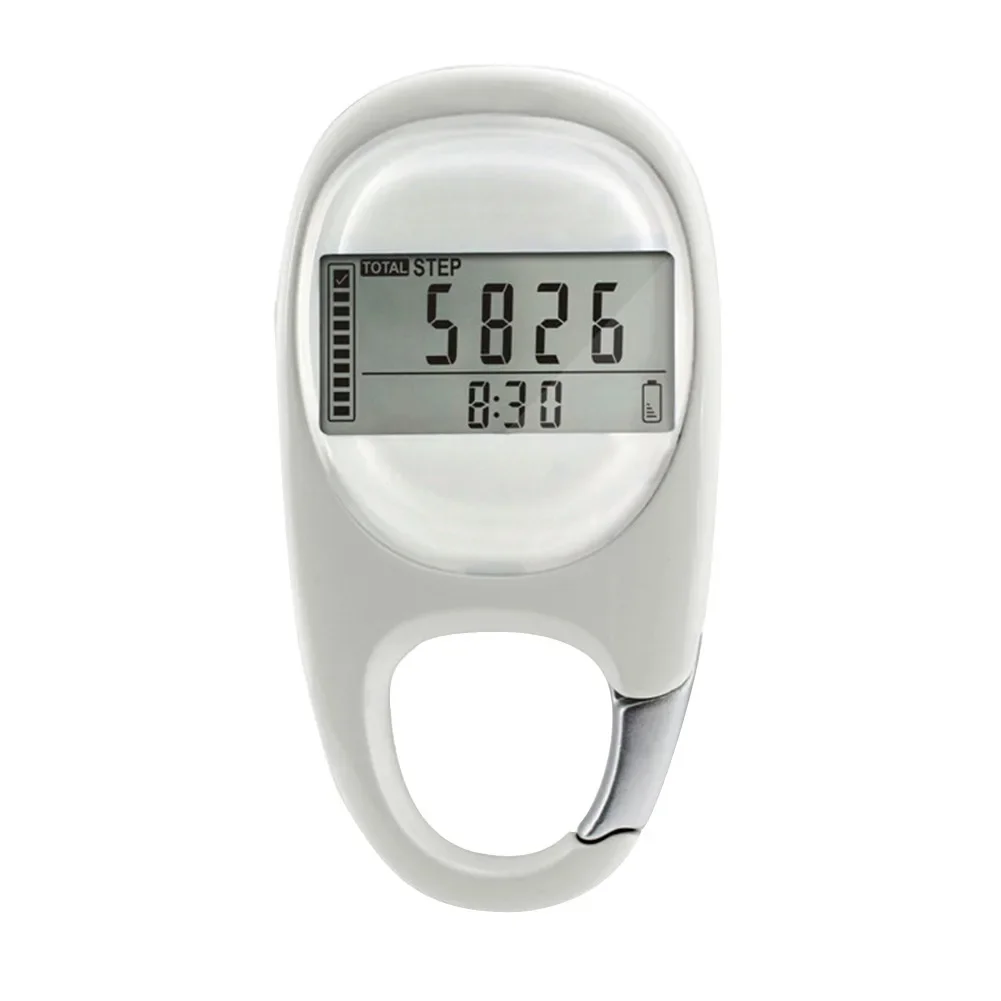 

3D Pedometer Portable Step Tracker Accurate Walking Distance Calorie Counter Simple Walking Outdoor Activities