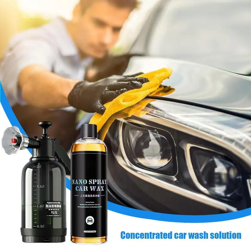 

Foaming Car Wash 500ml Car Wash Supplies Snow Foam Car Wash Car Glass Cleaner Powerful Effective Foam Cleaner For Car Cars RVs