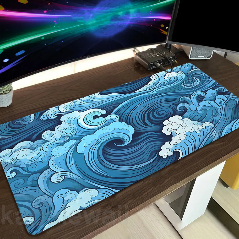 

Office Computer Mouse Pad Japanese Great Off Wave Table Carpet Gaming Speed Keyboard Pads Laptop Desk Mat Gamer Mousepad