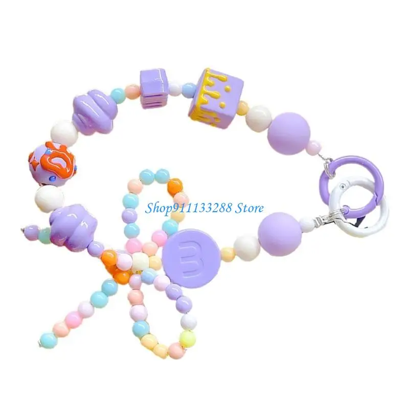 

G88D Phone Chain Strap Bracelet Pendant Cellphone Lanyard for Friend Family Coworkers