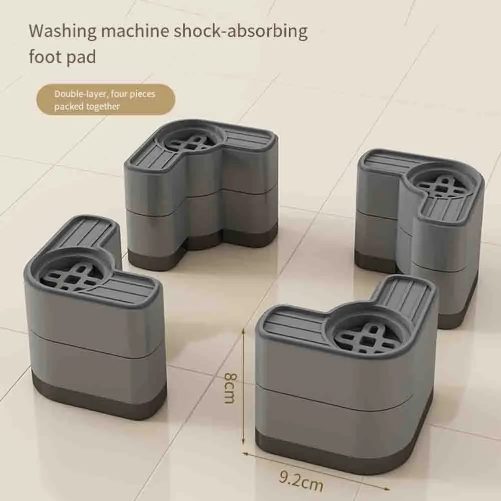 Washing Machine Foot Pad Base Height Stand Adjustable Silent Antislip Anti Vibration Base Refrigerator Fixed Support Stands