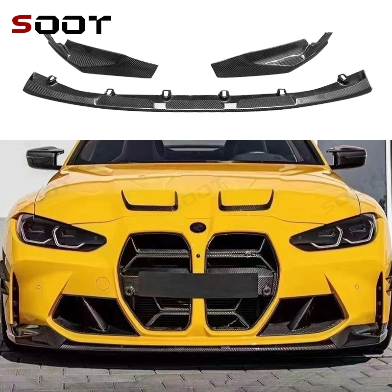 

Для BMW M3 G80 M4 G82 G83 MP Стиль Углеродное волокно Автомобильный передний бампер Переключатель Спойлер Диффузор Передняя губа Подбородок Автозапчасти