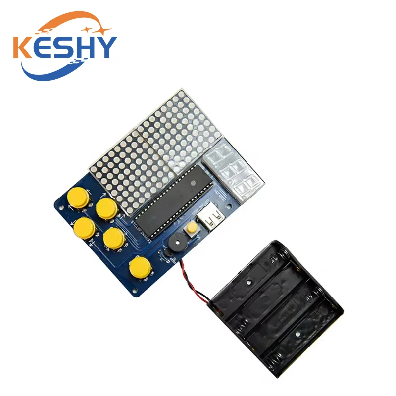 Pixel game console production kit 51 MCU game console Tetris diy pieces HU-001