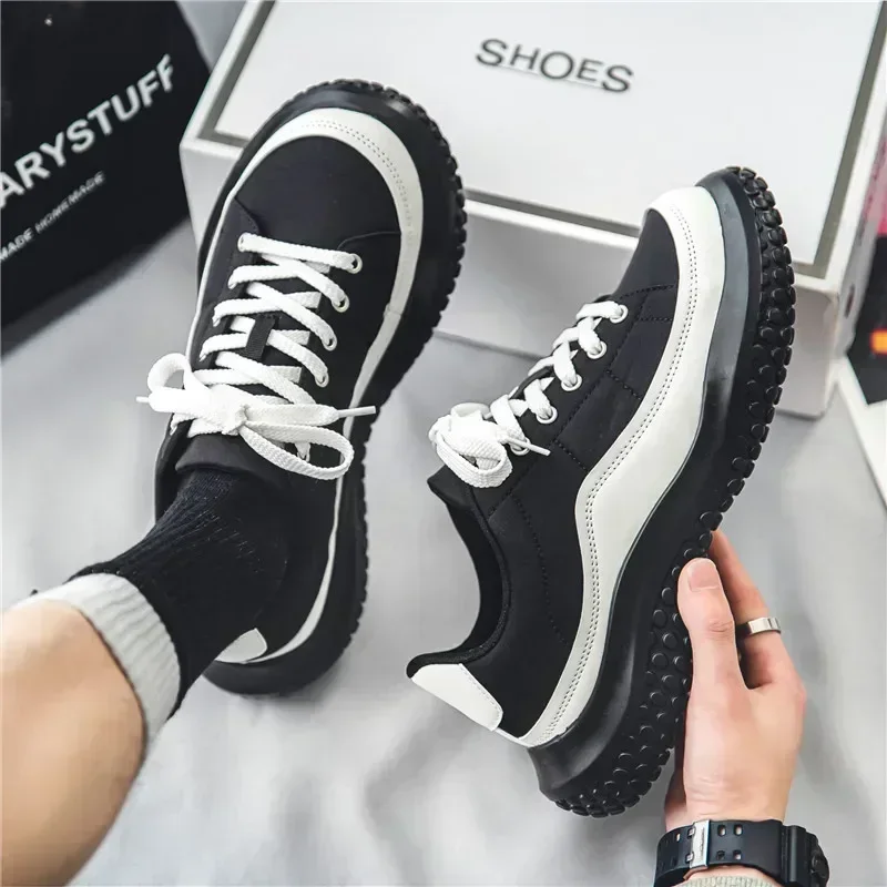 2024 Men Canvas Shoes Casual Shoes Street Fashion Youth Flat Skate Shoes Sneakers Loafers New Summer Breathable Comfortable Wild