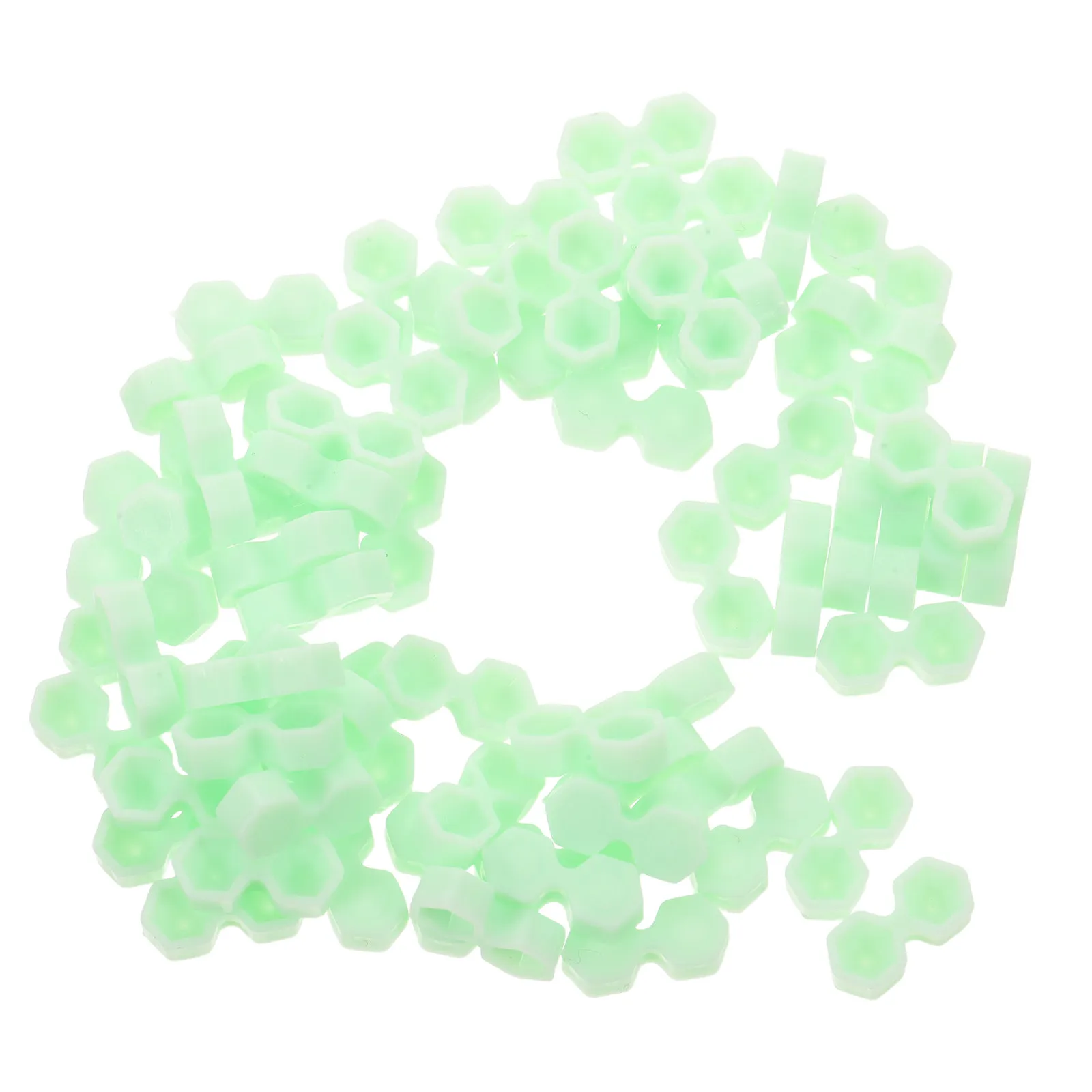 400Pcs Lash Extension Glue Holder Cups Dual Chamber Hex Shape Eyelash Grafting Pallet Glue Volume Control Portable