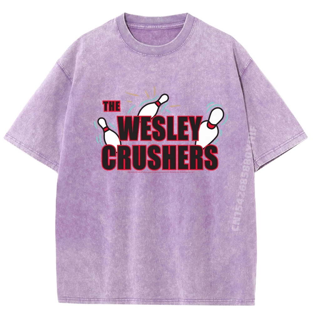 

Latest Printed Tshirt Wesley Crushers Bowling Shirts Men Graphic Tees Adult Comfortable Washed Clothes