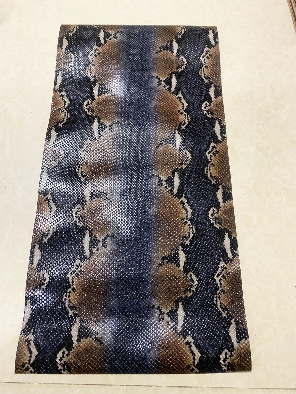 30x60cm Embossed python head leather Cowhide Embossed leather Handmade DIY leather Handmade leather Fabric Various colors