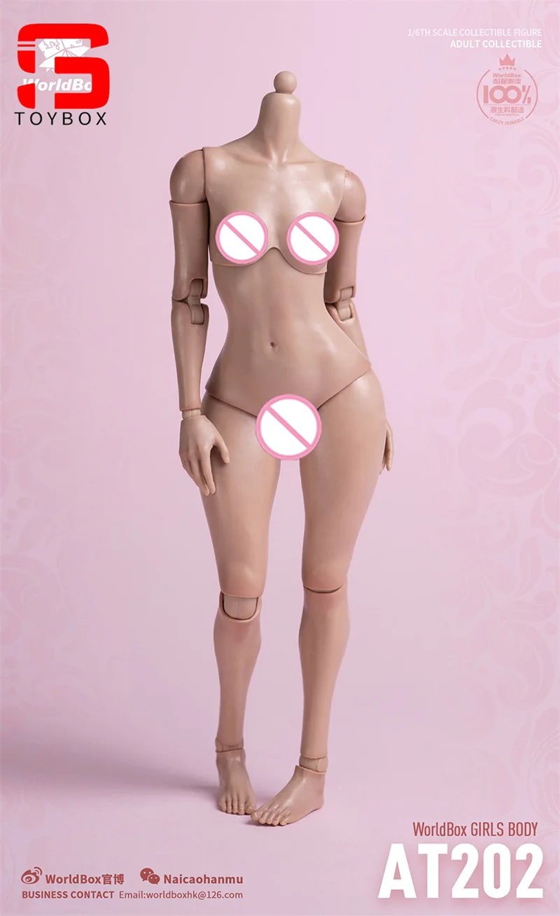 Worldbox – corps Flexible pour fille AT201 AT202, 12 pouces, soldat féminin, peau blanche et bronzée, corps d'action, 1/6