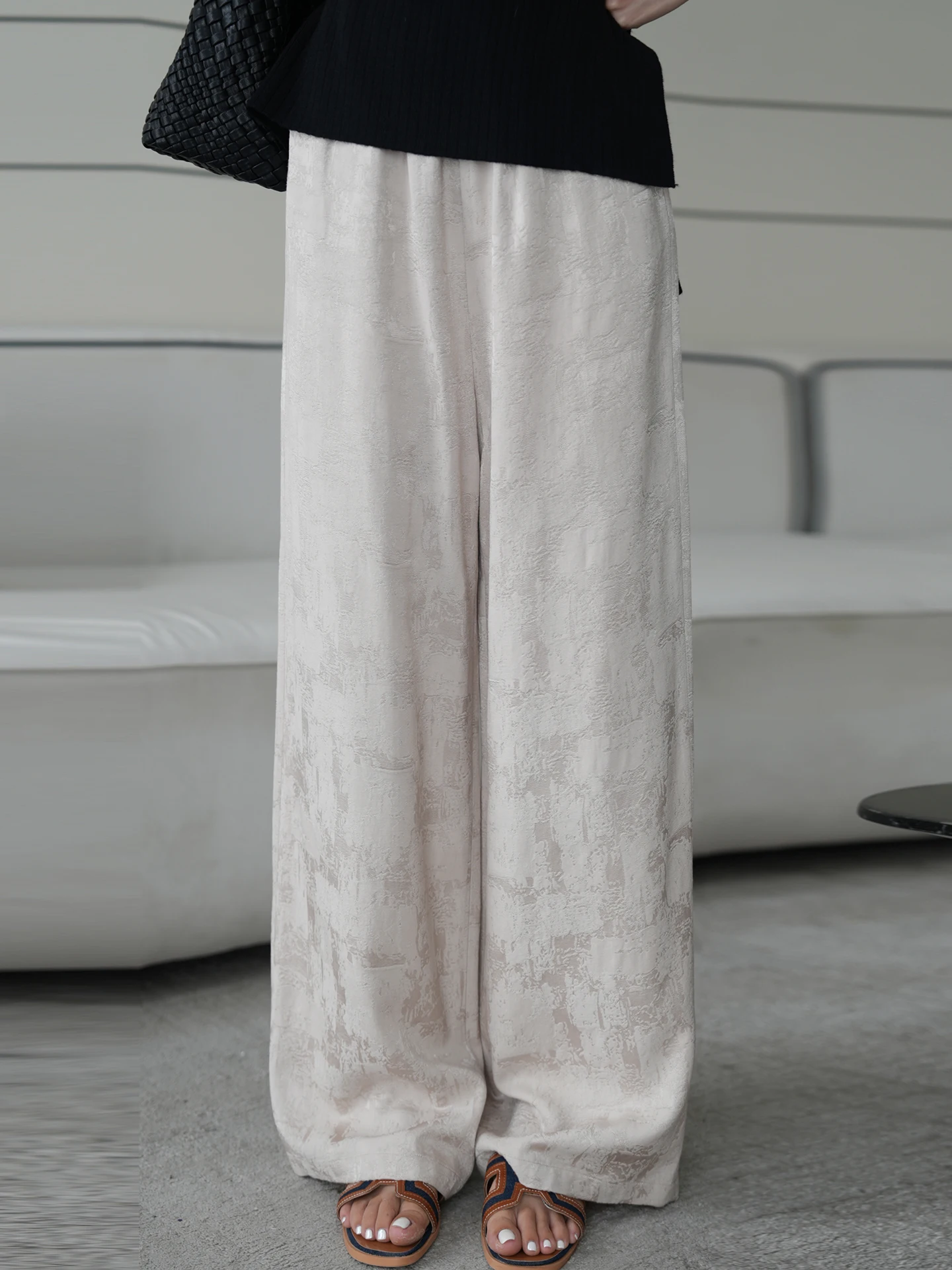 

Брюки Linda с высокой талией, широкими штанинами, свободные, удобные, стильные, прямого кроя, для женщин, для работы и повседневной носки, осень 2025