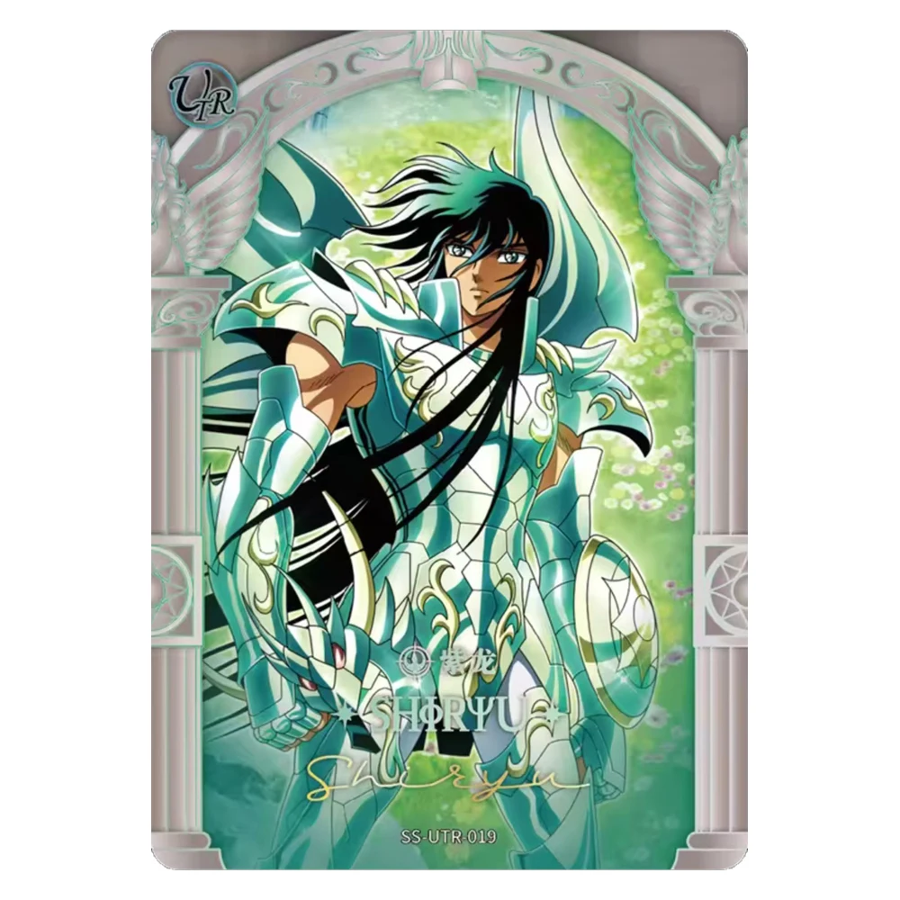 Saint Seiya KAYOU UTR Shiryu Hyoga Ikki Thanatos Hypnos Pandora Laser Arcobaleno Carta da collezione Regalo di compleanno di Natale per ragazzi