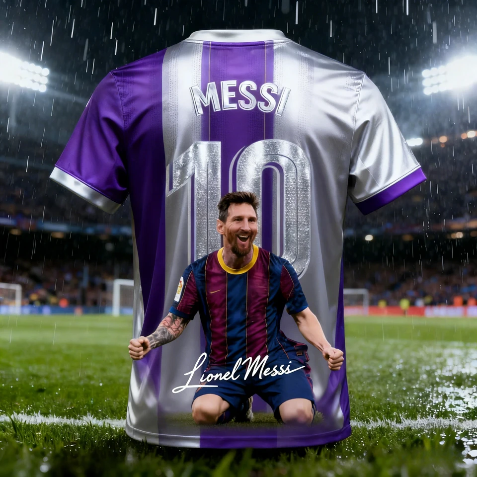 2026 Men's Lionel Messi 10 Barcelona T-shirt, Football Fan Jersey