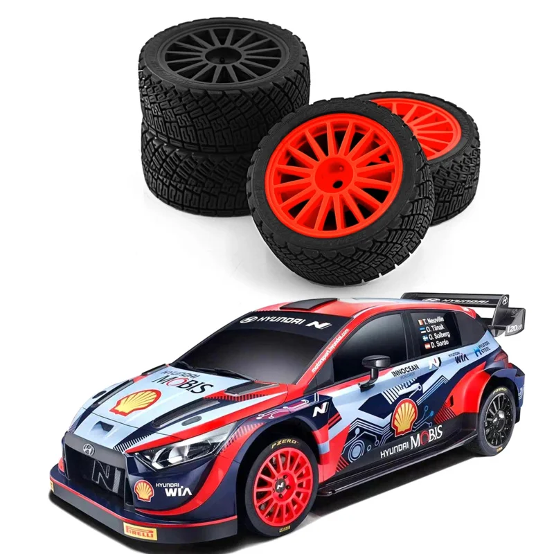 

RS 1/10 RC Racing Car Tire Rally On Road Tyre Plastic Wheel for Tamiya TT01 TT02 XV01 TA06 PTG2 HPI KYOSHO WR8 HSP Upgrades Part