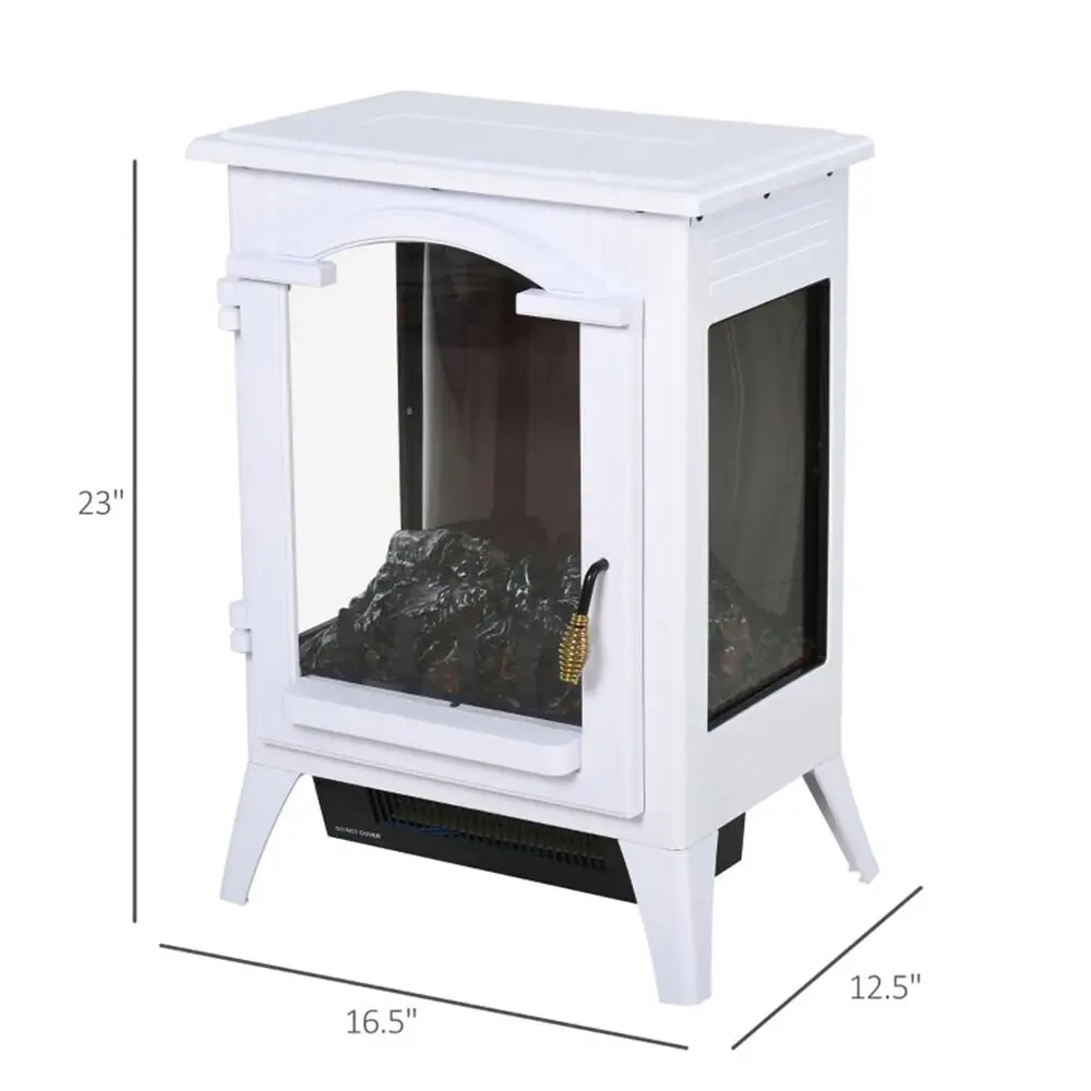 23 Electric Fireplace 750W/1500W - Elegant White Design, Fast Shipping (Not Available at)