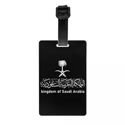 Etichette per bagagli personalizzate del regno dell'arabia saudita targhette per bagagli personalizzate con emblema di calligrafia araba