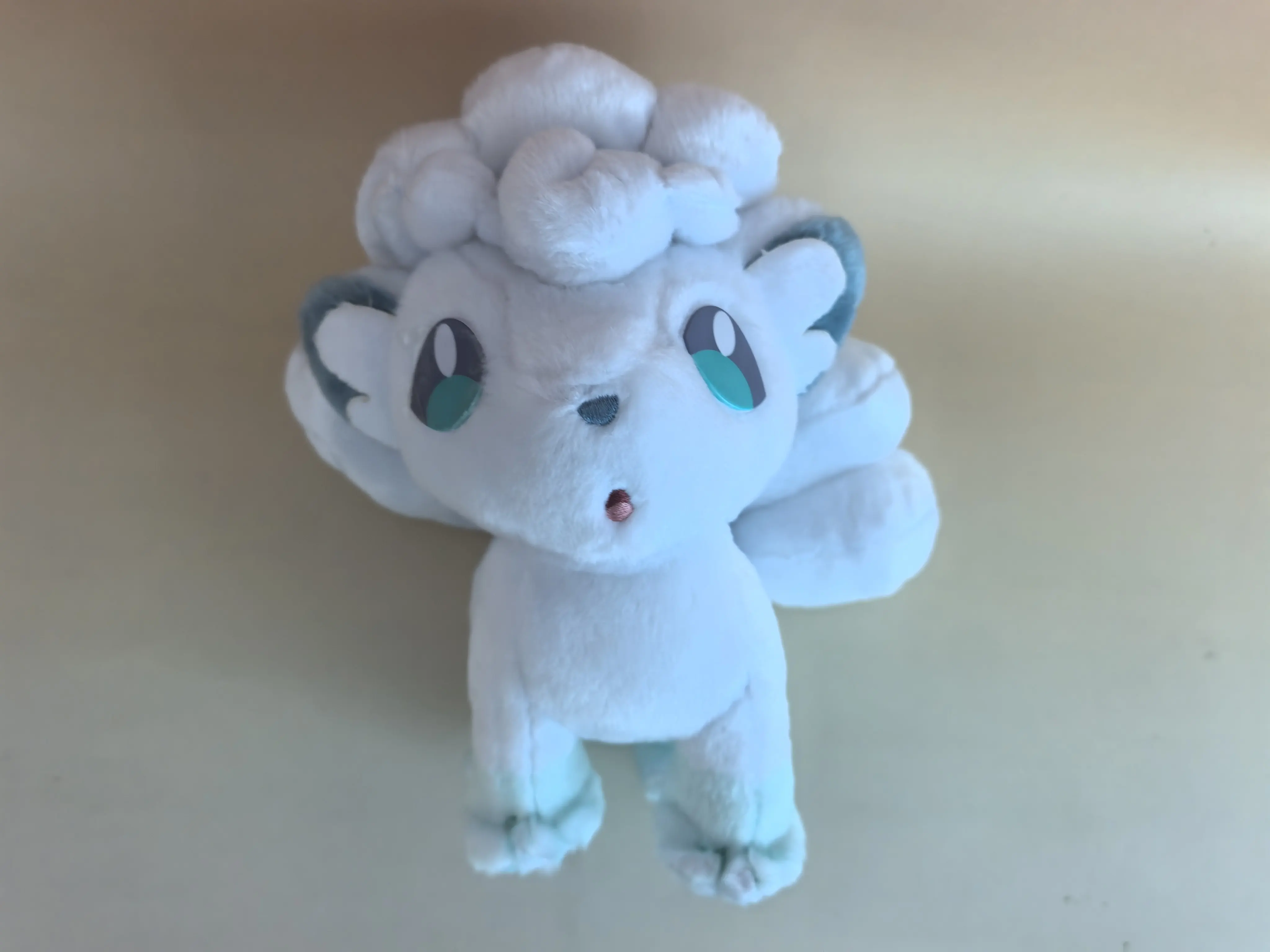 Japan Cartoon Pokemon TAKARA TOMY Alolan Vulpix Plush Toy Japan Original Cute Ice Vulpix Stuffed Doll Collectible Gift