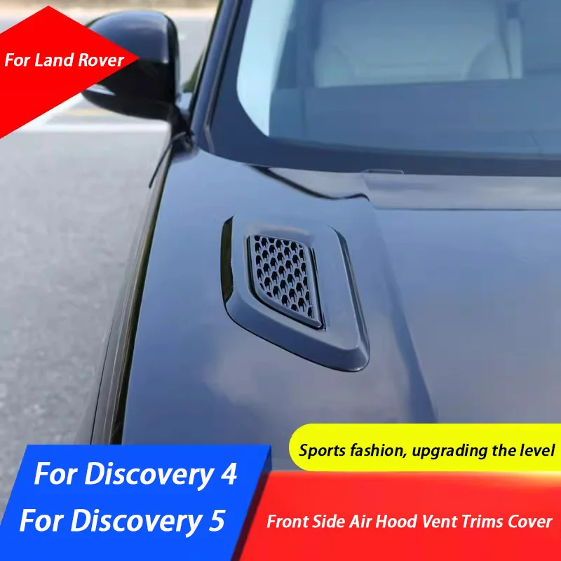 2Pcs Car Exterior Hood Trim Plate Air Intake Trim Modification Accessories For Land Rover Discovery 4 5 LA L462 2017-2025 2026